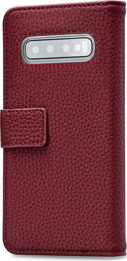 Mobilize Elite Gelly Telefoonhoesje geschikt voor Samsung Galaxy S10 Hoesje Bookcase - Bordeaux Rood