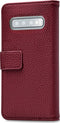 Mobilize Elite Gelly Telefoonhoesje geschikt voor Samsung Galaxy S10 Hoesje Bookcase - Bordeaux Rood