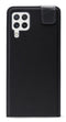 Mobilize Flipcase (omlaag) hoesje geschikt voor Samsung Galaxy A22 4G - Effen Zwart - Kunstleer