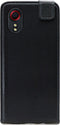 Mobilize Flipcase (omlaag) hoesje geschikt voor Samsung Galaxy Xcover 5 - Effen Zwart - Kunstleer