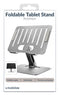 Mobilize Foldable Tablet Standaard Zilver Verstelbaar