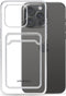 Mobilize Gelly Card Doorzichtig Telefoonhoesje geschikt voor Apple iPhone 15 Pro Max Hoesje Flexibel TPU Backcover met Pasjeshouder - Transparant