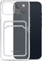 Mobilize Gelly Card Doorzichtig Telefoonhoesje geschikt voor Apple iPhone 13 Hoesje Flexibel TPU Backcover met Pasjeshouder - Transparant