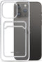 Mobilize Gelly Card Doorzichtig Telefoonhoesje geschikt voor Apple iPhone 14 Pro Max Hoesje Flexibel TPU Backcover met Pasjeshouder - Transparant