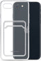 Mobilize Gelly Card Doorzichtig Telefoonhoesje geschikt voor Apple iPhone 6/6S/7/8/SE(2020/2022) Hoesje Flexibel TPU Backcover met Pasjeshouder - Transparant