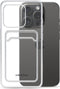 Mobilize Gelly Card Doorzichtig Telefoonhoesje geschikt voor Apple iPhone 15 Pro Hoesje Flexibel TPU Backcover met Pasjeshouder - Transparant