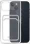 Mobilize Gelly Card Doorzichtig Telefoonhoesje geschikt voor Apple iPhone 15 Plus Hoesje Flexibel TPU Backcover met Pasjeshouder - Transparant