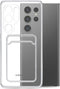 Mobilize Gelly Card Doorzichtig Telefoonhoesje geschikt voor Samsung Galaxy S23 Ultra Hoesje Flexibel TPU Backcover met Pasjeshouder - Transparant