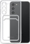 Mobilize Gelly Card Doorzichtig Telefoonhoesje geschikt voor Samsung Galaxy S23 Hoesje Flexibel TPU Backcover met Pasjeshouder - Transparant