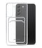Mobilize Gelly Card Doorzichtig Telefoonhoesje geschikt voor Samsung Galaxy S22 Hoesje Flexibel TPU Backcover met Pasjeshouder - Transparant