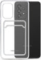 Mobilize Gelly Card Doorzichtig Telefoonhoesje geschikt voor Samsung Galaxy A13 4G Hoesje Flexibel TPU Backcover met Pasjeshouder - Transparant