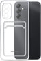 Mobilize Gelly Card Doorzichtig Telefoonhoesje geschikt voor Samsung Galaxy A34 Hoesje Flexibel TPU Backcover met Pasjeshouder - Transparant