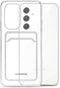 Mobilize Gelly Card Doorzichtig Telefoonhoesje geschikt voor Samsung Galaxy A54 Hoesje Flexibel TPU Backcover met Pasjeshouder - Transparant