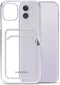 Mobilize Gelly Card - Telefoonhoesje geschikt voor Apple iPhone 11 Hoesje Flexibel TPU Backcover + Kaarthouder - Transparant