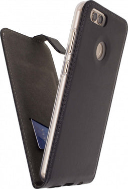 Mobilize Gelly Classic Telefoonhoesje geschikt voor HONOR 7X Hoesje Flipcase - Zwart