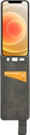 Mobilize - Geschikt voor - iPhone 12 Hoesje - Classic Gelly Flip Case Zwart