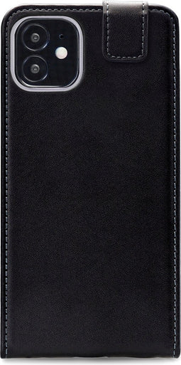 Mobilize - Geschikt voor - iPhone 12 mini Hoesje - Classic Gelly Flip Case Zwart