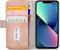 Mobilize - Geschikt voor - iPhone 13 Pro Max Hoesje - Elite Gelly Wallet Book Case Licht Roze