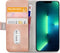 Mobilize - Geschikt voor - iPhone 13 Pro Max Hoesje - Elite Gelly Wallet Book Case Licht Roze