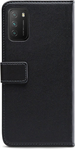 Mobilize - Geschikt voor - Poco M3 Hoesje - Elite Gelly Wallet Book Case Zwart