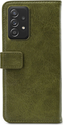 Mobilize - Geschikt voor - Samsung Galaxy A52 Hoesje - Elite Gelly Wallet Book Case Groen