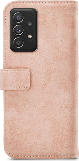 Mobilize - Geschikt voor - Samsung Galaxy A52 Hoesje - Elite Gelly Wallet Book Case Licht Roze