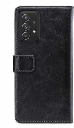 Mobilize - Geschikt voor - Samsung Galaxy A52 Hoesje - Elite Gelly Wallet Book Case Zwart