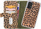 Mobilize - Geschikt voor - Samsung Galaxy A53 Hoesje - Uitneembare Gelly Wallet Case met Pasjeshouder Luipaard Donker Groen