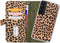 Mobilize - Geschikt voor - Samsung Galaxy S22 Hoesje - Uitneembare Gelly Wallet Case met Pasjeshouder Luipaard Donker Groen