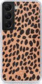 Mobilize - Geschikt voor - Samsung Galaxy S22 Hoesje - Uitneembare Gelly Wallet Case met Pasjeshouder Luipaard Donker Groen