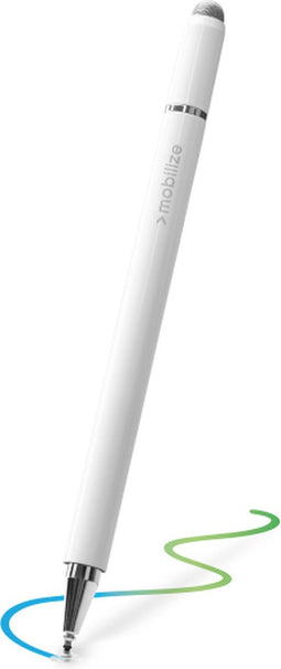 Mobilize High Sensitive 2in1 Capacitive Stylus Pen White
