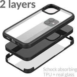 Mobilize Hoesje geschikt voor Apple iPhone 11 Telefoonhoesje Hardcase | Mobilize 360 Protection Backcover Shockproof | Schokbestendig iPhone 11 Telefoonhoesje | Anti Shock Proof - Zwart