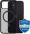 Mobilize Hoesje geschikt voor Apple iPhone 12 MagSafe Telefoonhoesje Hardcase | Mobilize Hybrid Backcover Shockproof | Geschikt voor MagSafe | Geschikt voor Draadloos Opladen met Magnetische Ring | MagSafe Case - Zwart