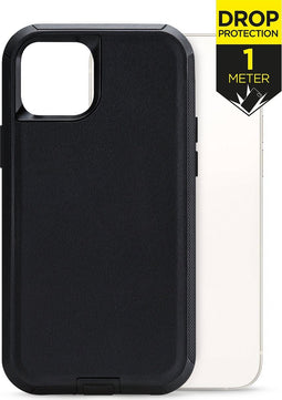 Mobilize Hoesje geschikt voor Apple iPhone 12 Mini Telefoonhoesje Hardcase | Mobilize Defender Backcover Shockproof | Schokbestendig iPhone 12 Mini Telefoonhoesje | Anti Shock Proof - Zwart