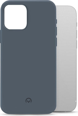 Mobilize Hoesje geschikt voor Apple iPhone 12 Telefoonhoesje Flexibel TPU | Mobilize Rubber Gelly Backcover | iPhone 12 Case | Back Cover - Matt Blue | Blauw