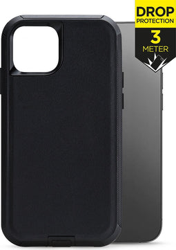 Mobilize Hoesje geschikt voor Apple iPhone 12 Telefoonhoesje Hardcase | Mobilize Defender Backcover Shockproof | Schokbestendig iPhone 12 Telefoonhoesje | Anti Shock Proof - Zwart