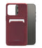 Mobilize Hoesje geschikt voor Apple iPhone 13 Pro Telefoonhoesje met Kaarthouder Flexibel TPU | Mobilize Rubber Gelly Card Backcover met Pasjeshouder | Kaarthouder voor 1 Pasje | backcover Hoesje voor Pinpas / OV Kaart / Rijbewijs - Bordeaux Rood