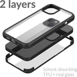 Mobilize Hoesje geschikt voor Apple iPhone 14 Plus Telefoonhoesje Hardcase | Mobilize 360 Protection Backcover Shockproof | Schokbestendig iPhone 14 Plus Telefoonhoesje | Anti Shock Proof - Zwart