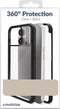 Mobilize Hoesje geschikt voor Apple iPhone 14 Pro Telefoonhoesje Hardcase | Mobilize 360 Protection Backcover Shockproof | Schokbestendig iPhone 14 Pro Telefoonhoesje | Anti Shock Proof - Zwart
