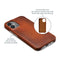 Mobilize Hoesje geschikt voor Apple iPhone 15 MagSafe Telefoonhoesje Echt Leer | Mobilize Premium Backcover | Geschikt voor MagSafe | Geschikt voor Draadloos Opladen met Magnetische Ring | MagSafe Case - Burned Cognac | Cognac