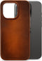 Mobilize Hoesje geschikt voor Apple iPhone 15 Pro MagSafe Telefoonhoesje Echt Leer | Mobilize Premium Backcover | Geschikt voor MagSafe | Geschikt voor Draadloos Opladen met Magnetische Ring | MagSafe Case - Burned Cognac | Cognac