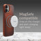 Mobilize Hoesje geschikt voor Apple iPhone 15 Pro Max MagSafe Telefoonhoesje Echt Leer | Mobilize Premium Backcover | Geschikt voor MagSafe | Geschikt voor Draadloos Opladen met Magnetische Ring | MagSafe Case - Burned Cognac | Cognac