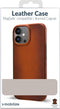 Mobilize Hoesje geschikt voor Apple iPhone 15 Pro Max MagSafe Telefoonhoesje Echt Leer | Mobilize Premium Backcover | Geschikt voor MagSafe | Geschikt voor Draadloos Opladen met Magnetische Ring | MagSafe Case - Burned Cognac | Cognac