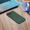 Mobilize Hoesje geschikt voor Apple iPhone 15 Pro Max Telefoonhoesje Flexibel TPU | Mobilize Rubber Gelly Backcover | iPhone 15 Pro Max Case | Back Cover - Matt Green | Groen