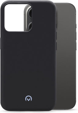 Mobilize Hoesje geschikt voor Apple iPhone 15 Pro Telefoonhoesje Flexibel TPU | Mobilize Rubber Gelly Backcover | iPhone 15 Pro Case | Back Cover - Matt Black | Zwart