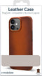 Mobilize Hoesje geschikt voor Apple iPhone 16 MagSafe Telefoonhoesje Echt Leer | Mobilize Premium Backcover | Geschikt voor MagSafe | Geschikt voor Draadloos Opladen met Magnetische Ring | MagSafe Case - Burned Cognac | Cognac