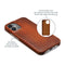 Mobilize Hoesje geschikt voor Apple iPhone 16 Plus MagSafe Telefoonhoesje Echt Leer | Mobilize Premium Backcover | Geschikt voor MagSafe | Geschikt voor Draadloos Opladen met Magnetische Ring | MagSafe Case - Burned Cognac | Cognac