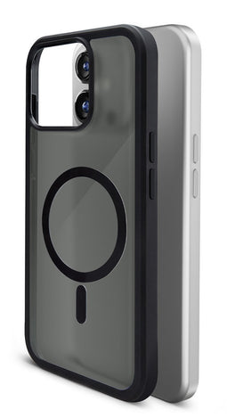 Mobilize Hoesje geschikt voor Apple iPhone 16e MagSafe Telefoonhoesje Hardcase | Mobilize Hybrid Pro Backcover Shockproof | Geschikt voor MagSafe | Geschikt voor Draadloos Opladen met Magnetische Ring | MagSafe Case - Zwart