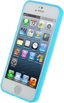 Mobilize Hoesje geschikt voor Apple iPhone 5 Telefoonhoesje Flexibel TPU | Mobilize Gelly Backcover | iPhone 5 Case | Back Cover - Blauw