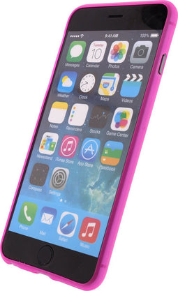 Mobilize Hoesje geschikt voor Apple iPhone 6 Plus Telefoonhoesje Flexibel TPU | Mobilize Gelly Backcover | iPhone 6 Plus Case | Back Cover - Fuchsia | Roze
